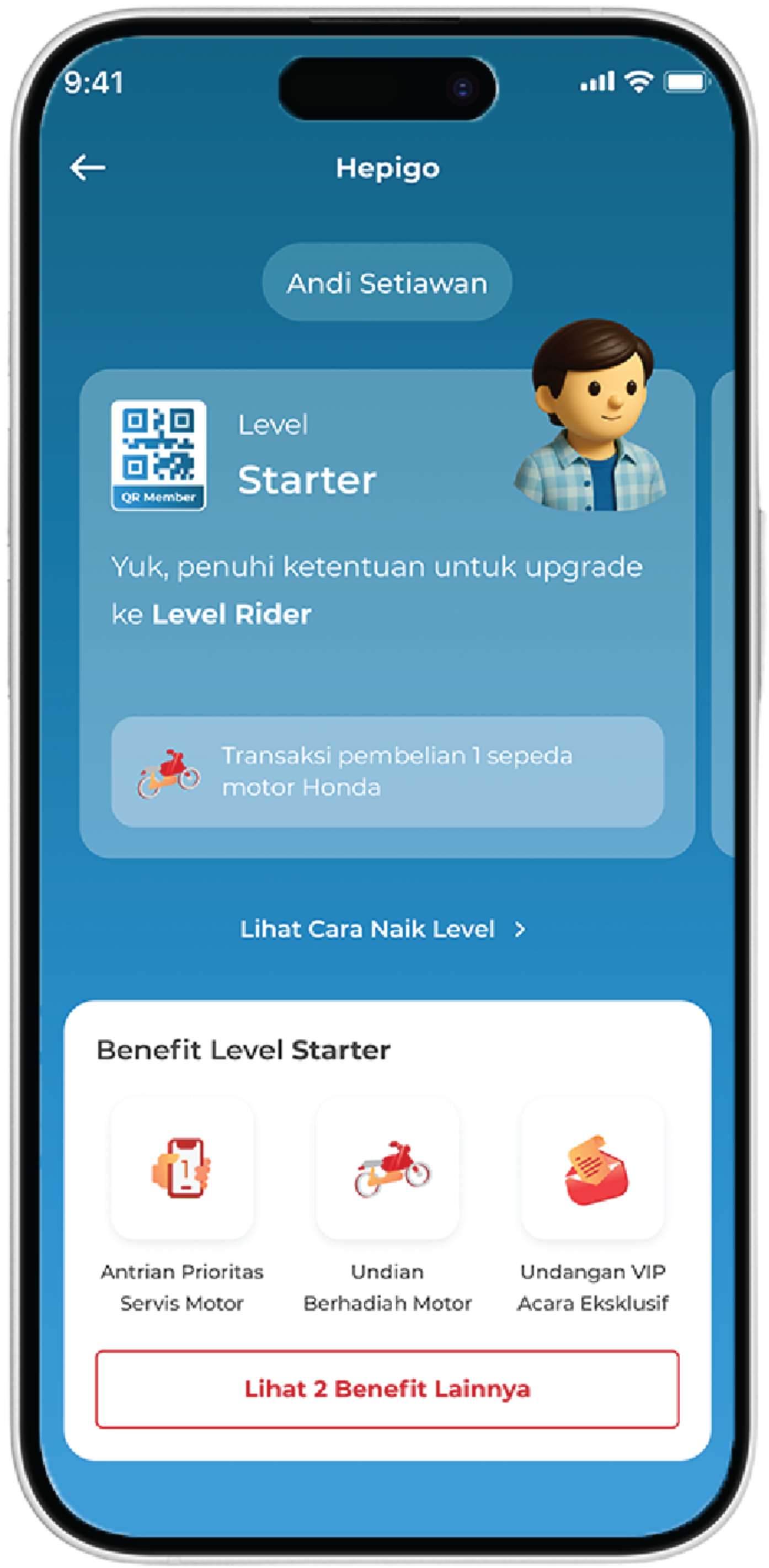 Benefit Level Starter Mockup