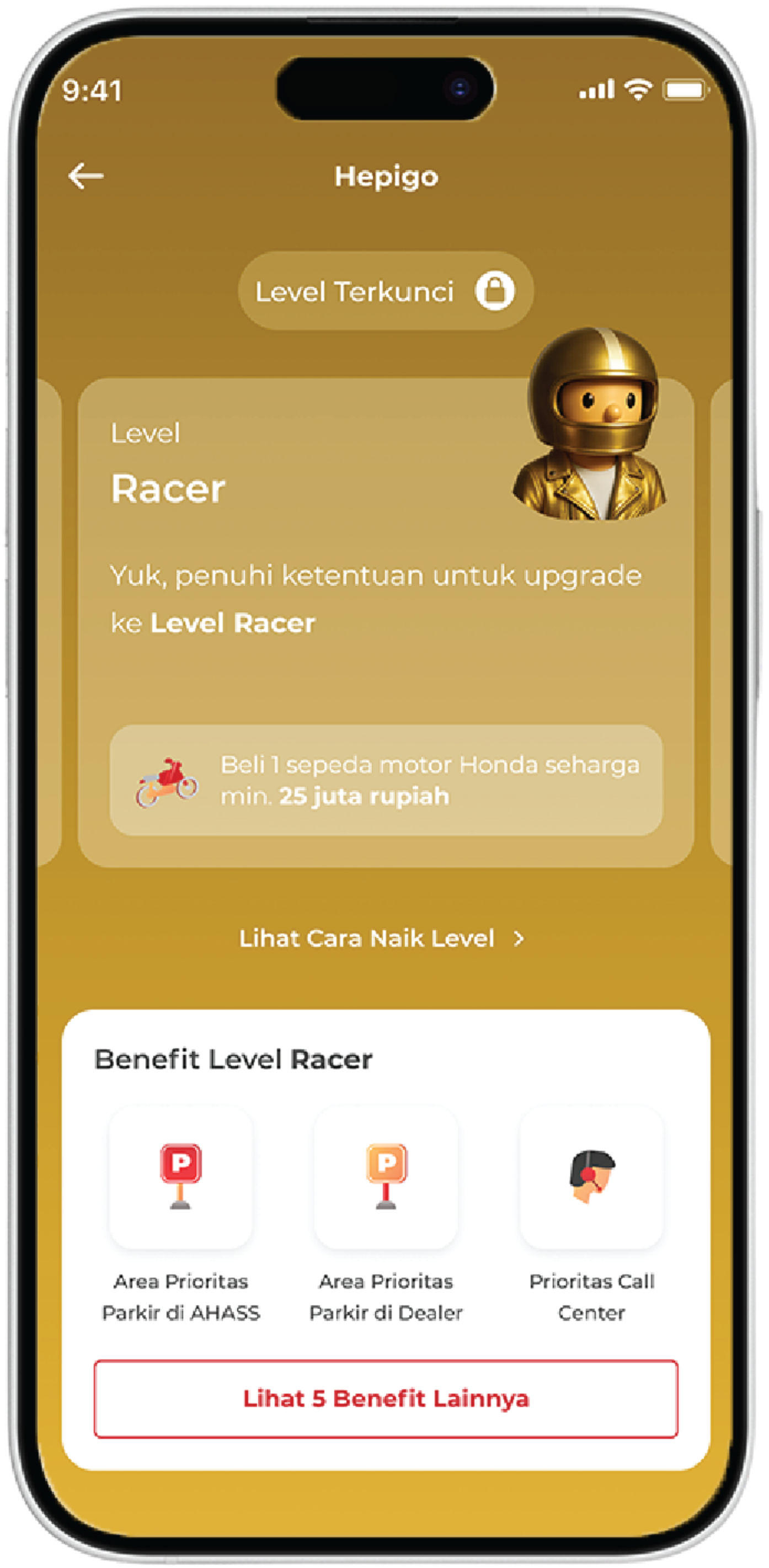 Benefit Level Racer Mockup